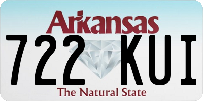 AR license plate 722KUI