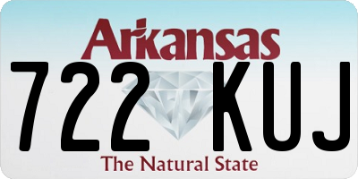 AR license plate 722KUJ