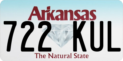 AR license plate 722KUL