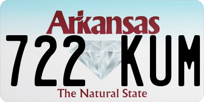 AR license plate 722KUM