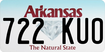 AR license plate 722KUO