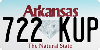 AR license plate 722KUP