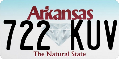AR license plate 722KUV