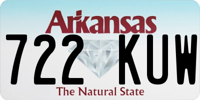 AR license plate 722KUW