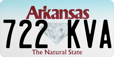 AR license plate 722KVA