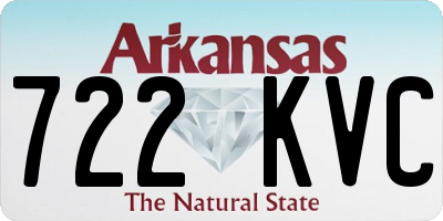 AR license plate 722KVC
