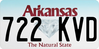 AR license plate 722KVD