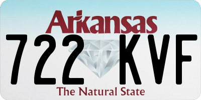 AR license plate 722KVF