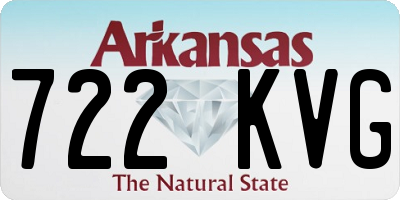 AR license plate 722KVG