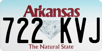 AR license plate 722KVJ