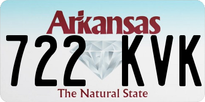 AR license plate 722KVK