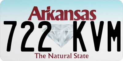 AR license plate 722KVM