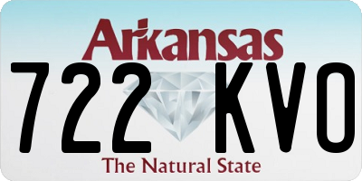 AR license plate 722KVO