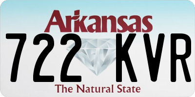 AR license plate 722KVR
