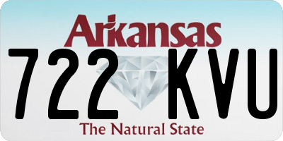 AR license plate 722KVU