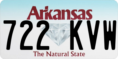 AR license plate 722KVW