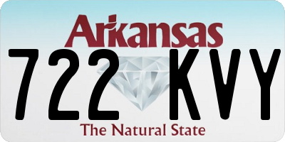AR license plate 722KVY