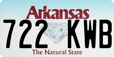 AR license plate 722KWB