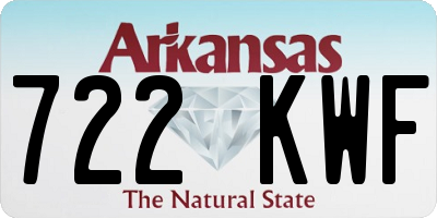 AR license plate 722KWF