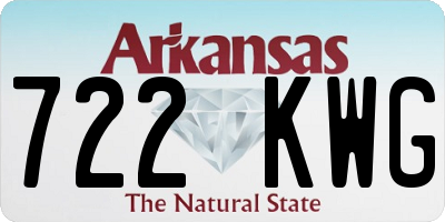 AR license plate 722KWG