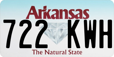 AR license plate 722KWH