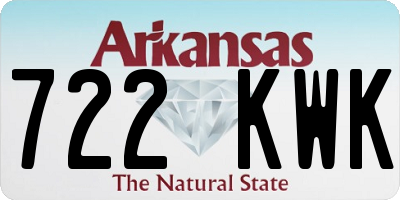 AR license plate 722KWK