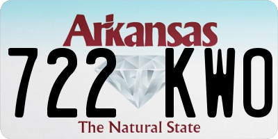 AR license plate 722KWO