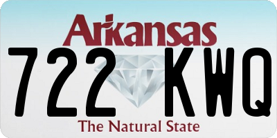 AR license plate 722KWQ