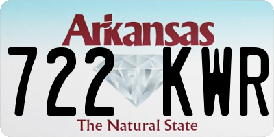AR license plate 722KWR