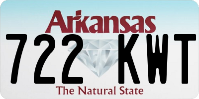 AR license plate 722KWT