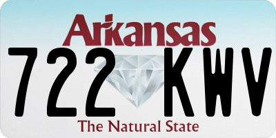 AR license plate 722KWV