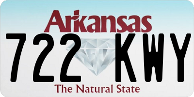 AR license plate 722KWY