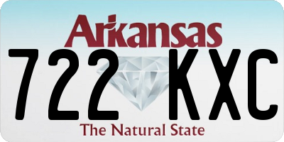 AR license plate 722KXC