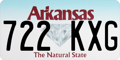 AR license plate 722KXG