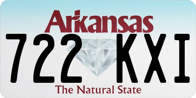 AR license plate 722KXI