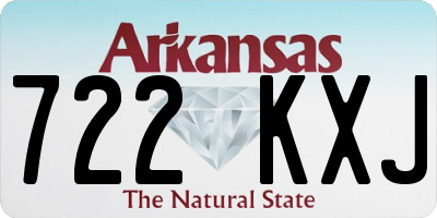 AR license plate 722KXJ