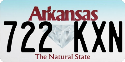 AR license plate 722KXN