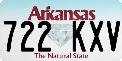 AR license plate 722KXV