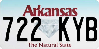 AR license plate 722KYB