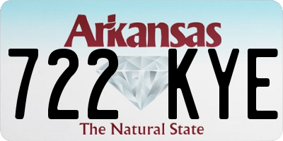 AR license plate 722KYE