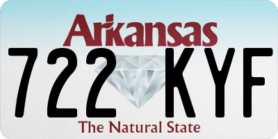 AR license plate 722KYF