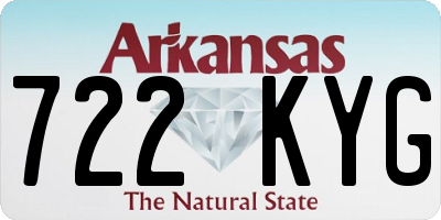 AR license plate 722KYG
