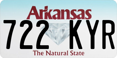 AR license plate 722KYR