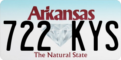 AR license plate 722KYS