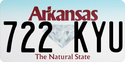 AR license plate 722KYU