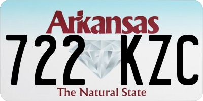 AR license plate 722KZC