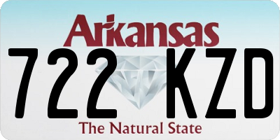 AR license plate 722KZD