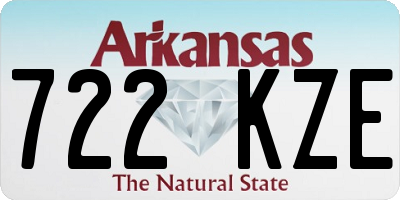 AR license plate 722KZE