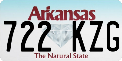 AR license plate 722KZG