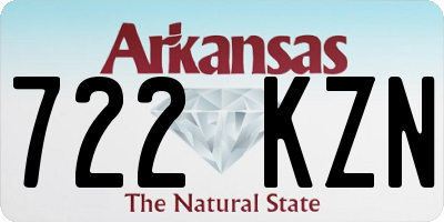 AR license plate 722KZN